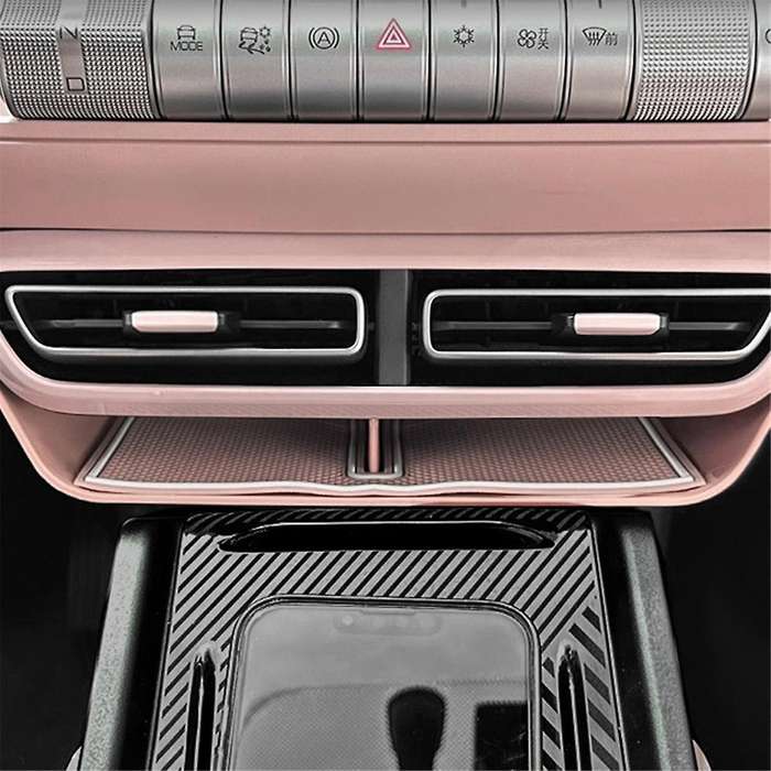Pink Car Below Center Control Storage Box Air Conditioning Vent Organizer for Dolphin Mini / Seagul
