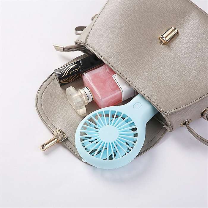 Pink Portable Mini Handheld Fan USB Rechargeable Fan for Office Dormitory Student Gift Long Enduranc