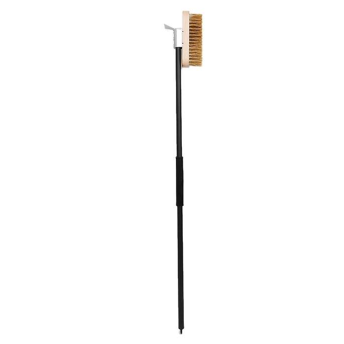 Pizza Oven Copper Brush Bristle Brass Household Grill Cleaning Oven Brush with 80cm Aluminium Handl