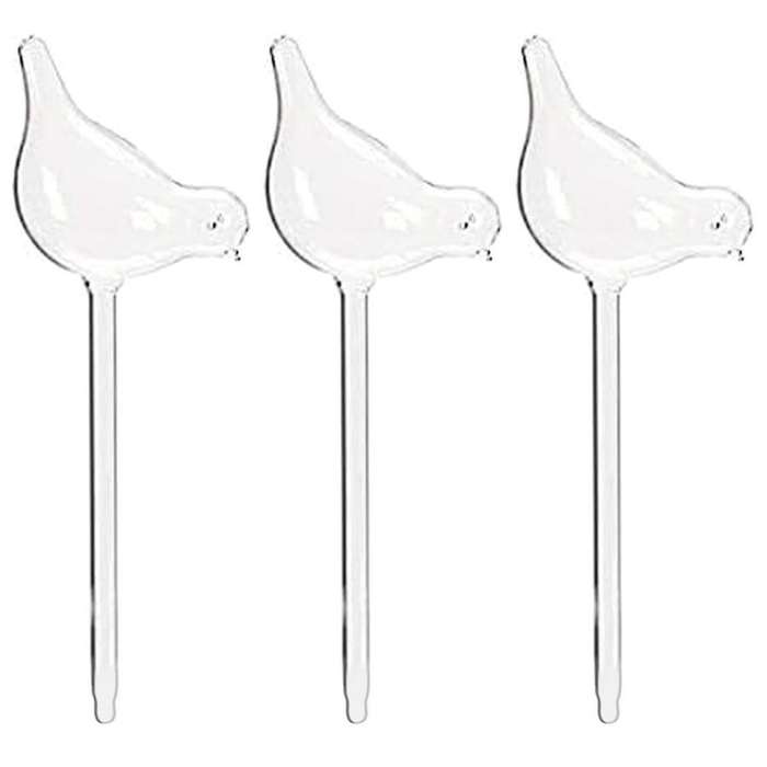 Plant Self Watering Globe Plants Water Bulbs Bird Shape Clear Glass Watering Device