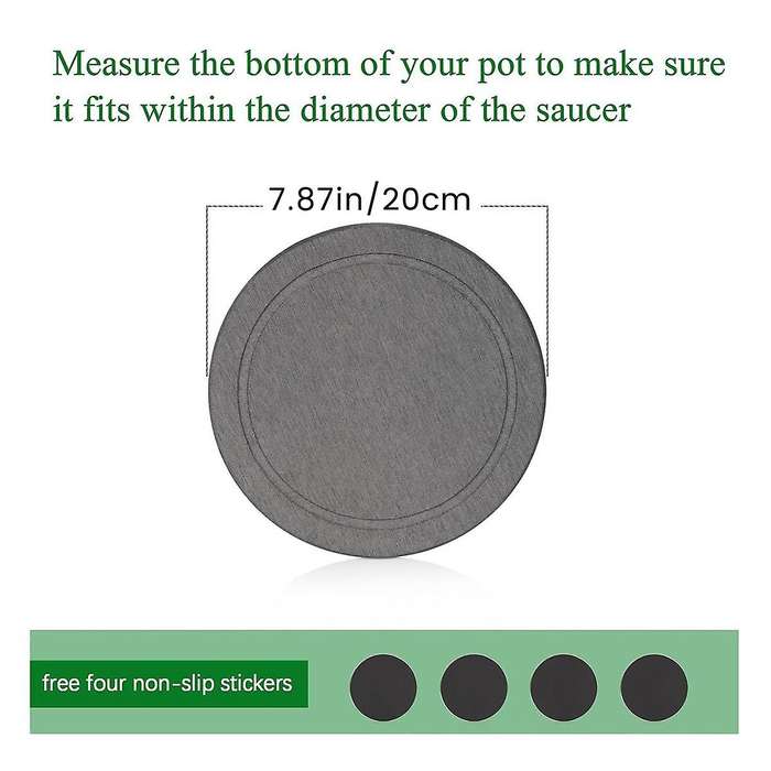 Plant Saucer Flower Pot Saucers Plant Trays for Pots Instant Dry Diatomaceous Drip Trays for Indoor