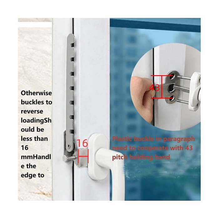 Plastic Steel Aluminum Alloy Child Lock Door Universal Window Windproof Brace Hook Buckle Wind Hook