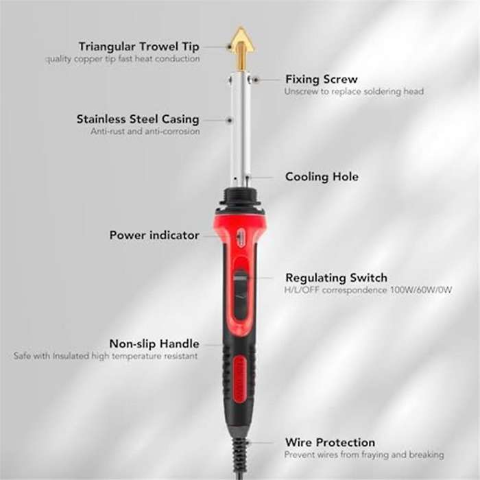 Plastic Welding Kit for Car Bumper Repair, Rapid Heating Plastic Repair Kit for Diy, Dashboard Repai