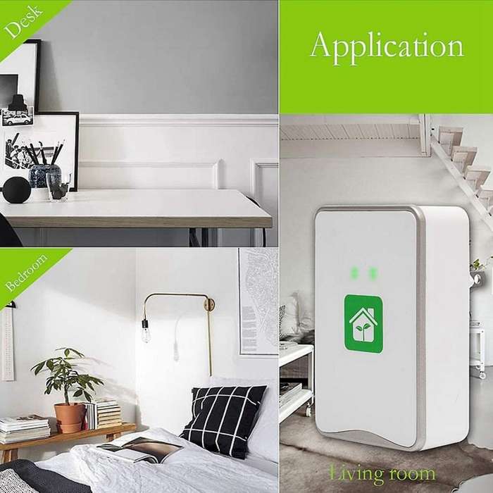 Pluggable Air Purifier Negative Ion Generator Filterless Ionizer Purifier Clean ,Pollutants,Mold,Od