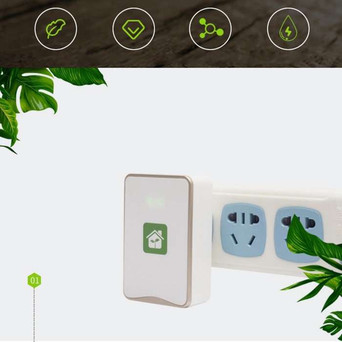Pluggable Air Purifier Negative Ion Generator Filterless Ionizer Purifier Clean ,Pollutants,Mold,Od