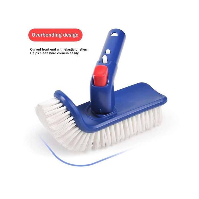 Pool Brush for Step & Corner, Rotatable Hand Scrub Brush, for Pool,spa, Bathroom, Hot Tub, Kitchen