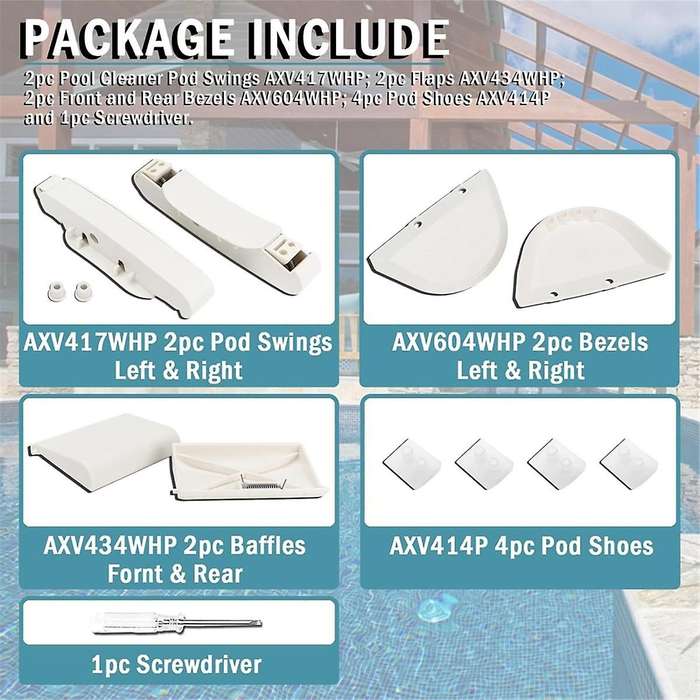 Pool Cleaner Parts Kit for , for Navigator, for Arneson, Pool Plus, Pool Ul Terra Pool Cleaner Aners