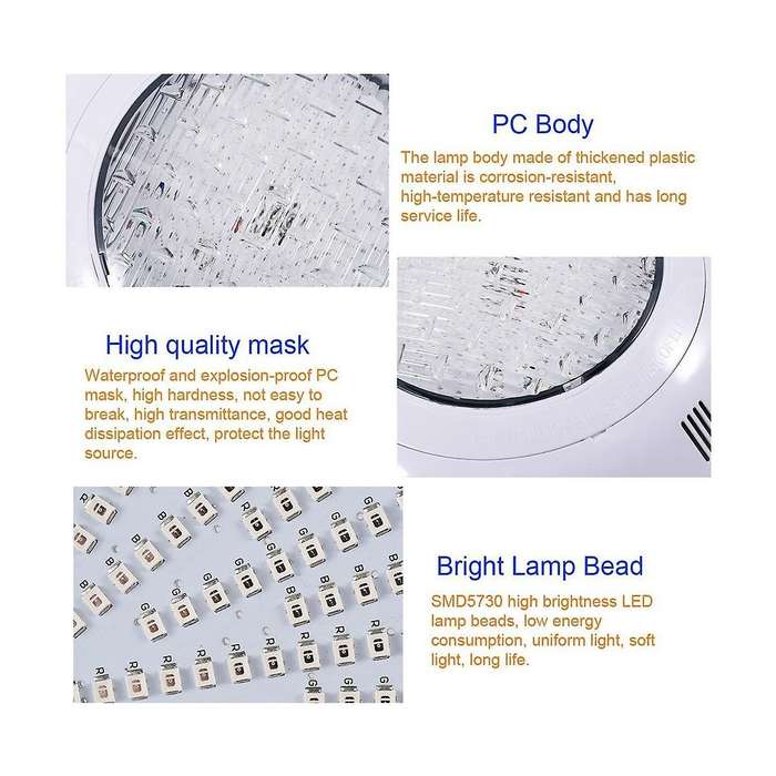 Pool Light 35w Swimming Pool Light with Remote Controller Rgb Multi Color Outdoor Led Underwater Ip