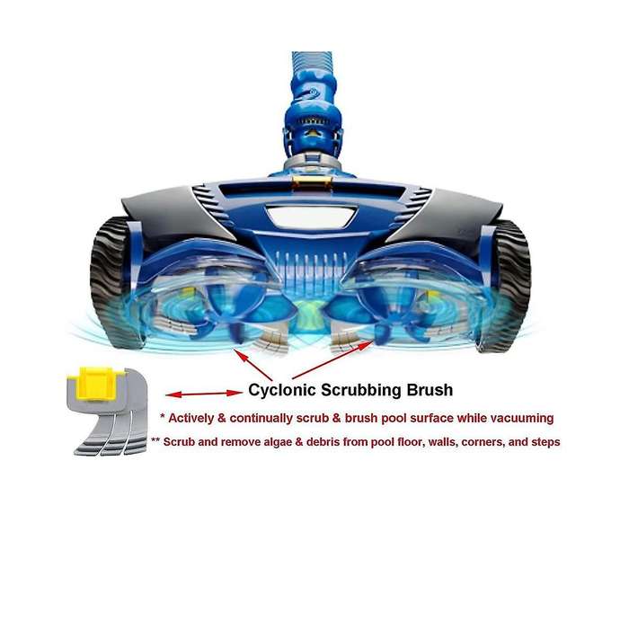 Pool Scrubbing Brushes R0714400 for Zodiac MX8 Mx6 Cyclone Scrubbing Brushes Pack of 4