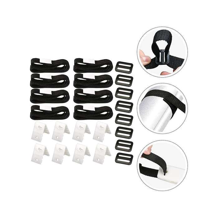 Pool Solar Cover Reel Attachment Straps Kit for In Ground Swimming Pool Solar Blanket Cover Reels St