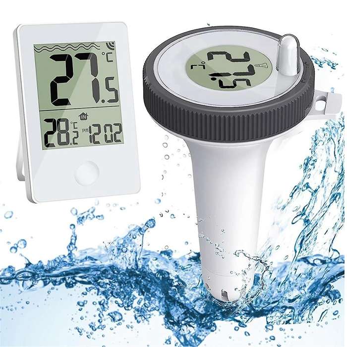 Pool Thermometer Pool and Bath Water Thermometer Wireless Floating Indoor and Outdoor Thermometer
