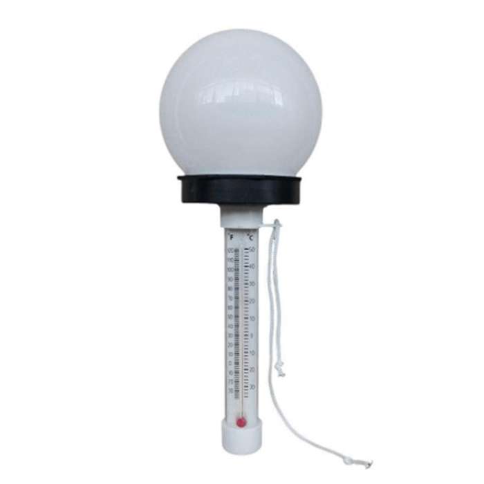 Pool Thermometer Floating Pool Thermometer with Solar Powered LED Light for Pool Pond Spa Hot Tub Wa