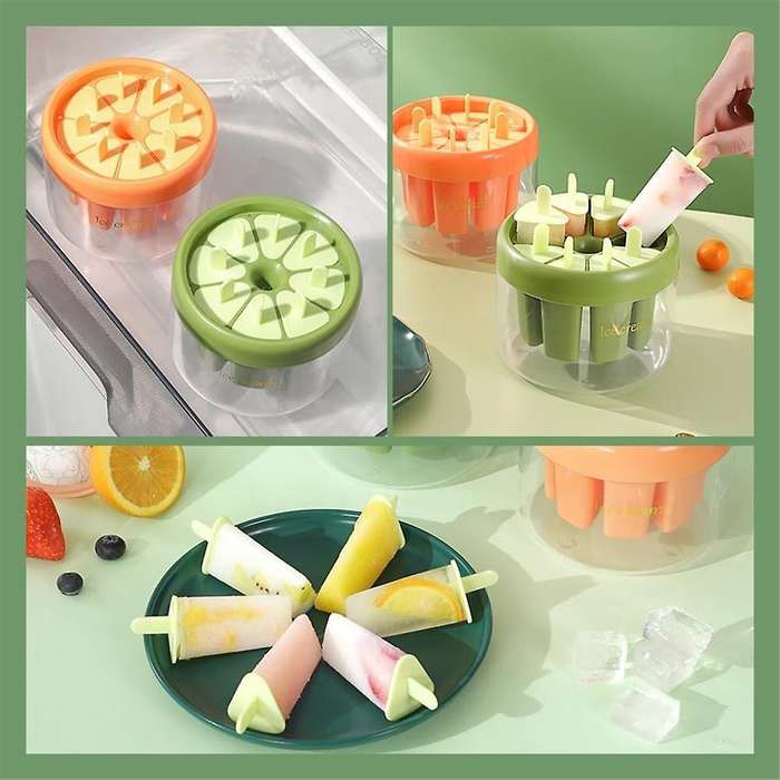 Popsicle Molds, Homemade Popsicle Molds, Ice Popsicle Molds Popsicle Molds with Sticks, Reusable Ea