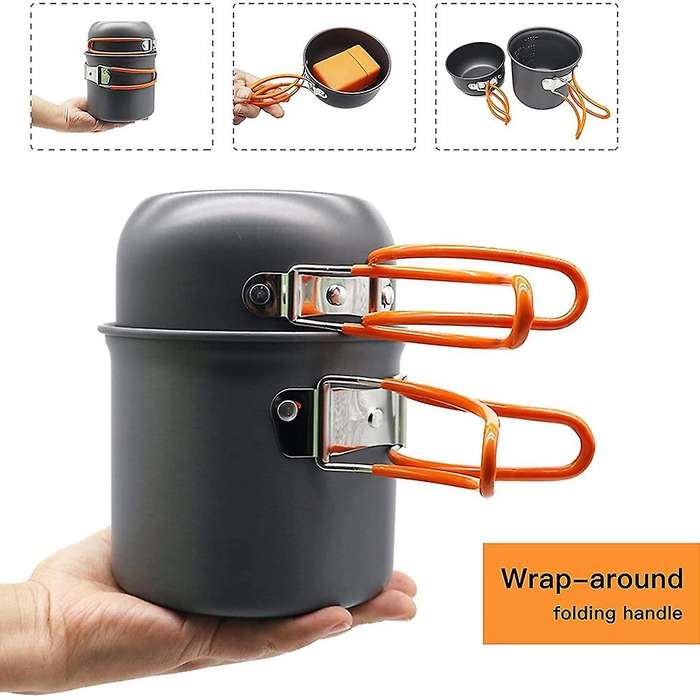 Portable Backpacking Stove,Ultralight Camp Stove with Piezo Ignition,Outdoor Portable Picnic Stoves