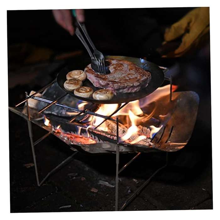 Portable Bbq Outdoor Grill Camping Grill Campfire Grill Camping Fire Pit Outdoor Wood Fire Stove Sta