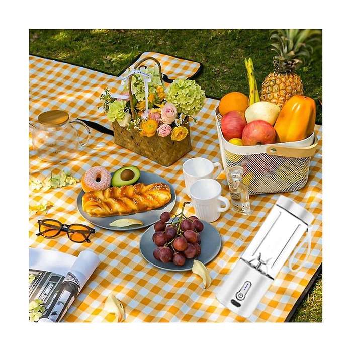 Portable Blender with Usb-c Rechargeable, 6 Blades Portable Blender, Cordless & Lightweight Small P