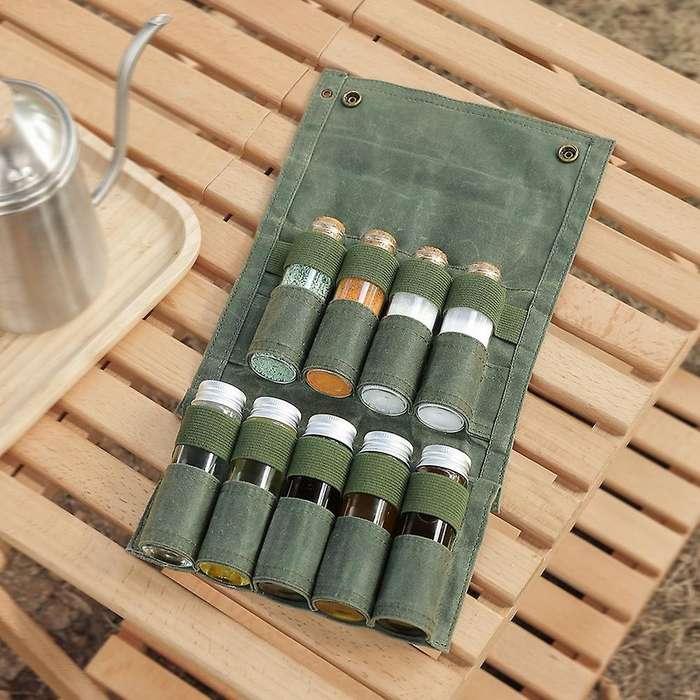 Portable Camping Condiment Jar Picnic Spice Bottle Pepper Salt Can Cruet Camping Tableware Picnic BB