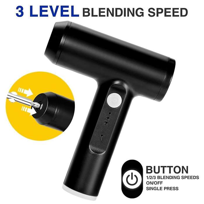 Portable Cordless Electric Whisk Mixer - 3-Speed Handheld USB Charging, for Whisking, Mixing and Bak
