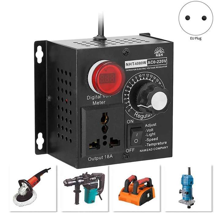 Portable Electronics Voltage Regulator Variable Speed Controller 4000W Electric Variable Speed Contr