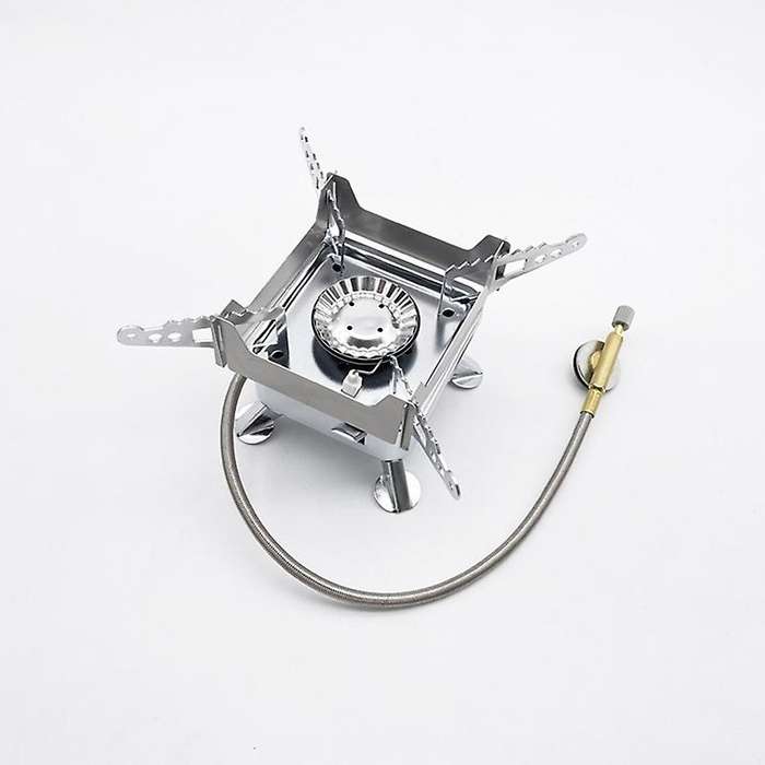 Portable Foldable Square Cooking Stove Outdoor Camping Combustor Cooker Cookware Travel Picnic Barbe