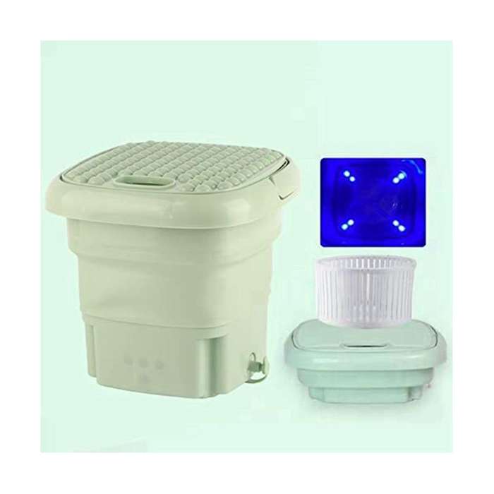 Portable Folding Mini Semi-automatic Washing Machine, Suitable for Baby Clothes, Underwear, Socks E