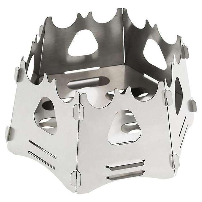 Portable Folding Wood Burning Camping Stoves Camping Wood Stove Hexagon for Outdoor Survival Cooking