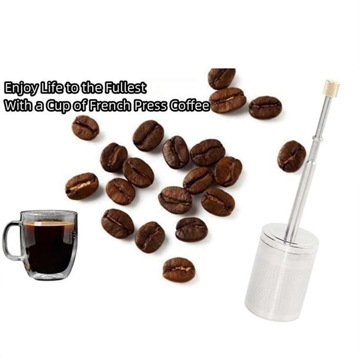 Portable French Coffee Final Press Type Coffee Release Stirrer Reusable Coffee Mixer Manual Cold Bre