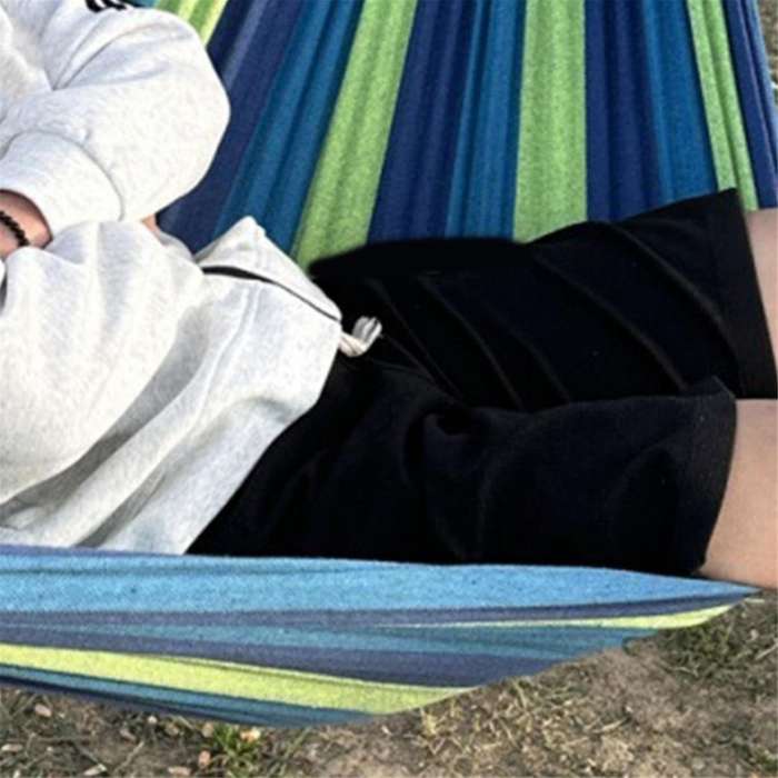 Portable Hammock Camping Thicken Swinging Chair Outdoor Hanging Bed Canvas Rocking Chair Not with Ha