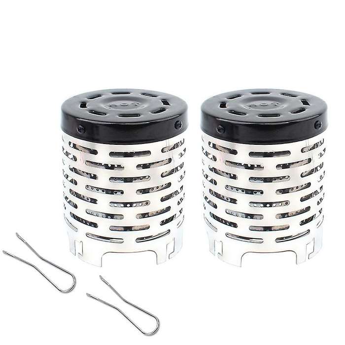 Portable Mini Camping Heater Cover Outdoor Gas Stove Cap Warmer Heater Stainless Steel Warming Stove