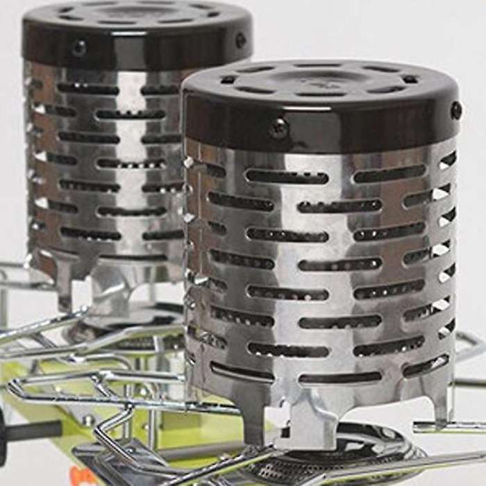 Portable Mini Camping Heater Cover Outdoor Gas Stove Cap Warmer Heater Stainless Steel Warming Stove