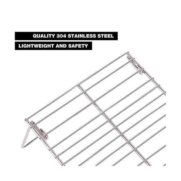 Portable Mini Camping Grill Folding Campfire Grill, Suitable for Travel and Survival Expanded Size: