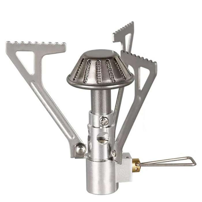 Portable Metal Stainless Steel Gas Stove Lamp Stove with Grill Outdoor Camping Outdoor Picnic Cookin