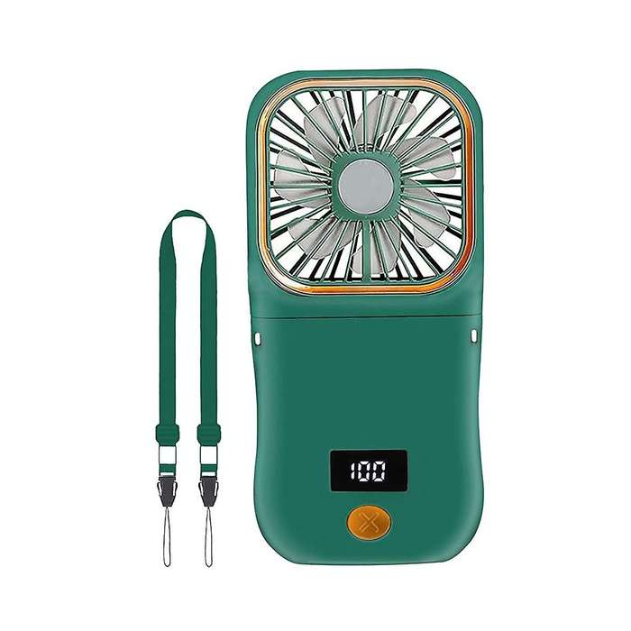 Portable Mini Fan, 3000mah Battery Operated Fan, 3 Speeds Rechargeable Fan, Phone Bracket & Power B