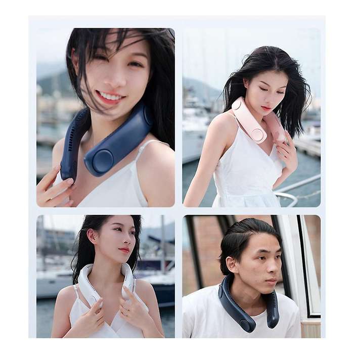 Portable Mini Hanging Neck Fan Bladeless USB Rechargeable Mute Sports Fans for Outdoor Ventilador 40
