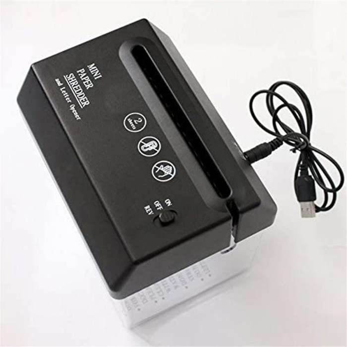 Portable Mini Paper Electric USB Battery Operated Documents Paper Cutting Tool for Home Office