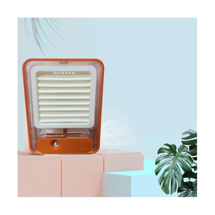 Portable Misting Fan Usb Rechargeable Water Misting Fan with Colorful Night Light Desk Fan for Trav