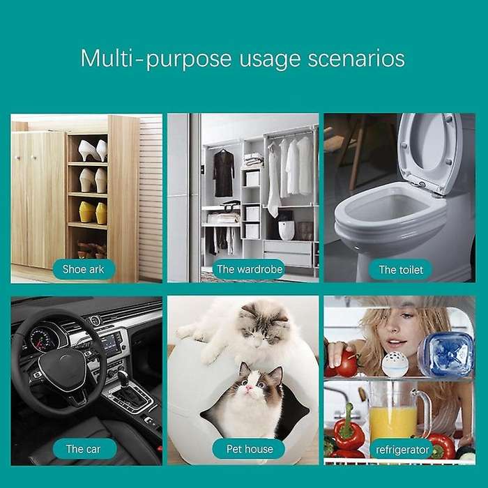 Portable Refrigerator Ozone Generator Air Purifier Deodorizer Fridge for Fridge Wardrobe Room Kitche