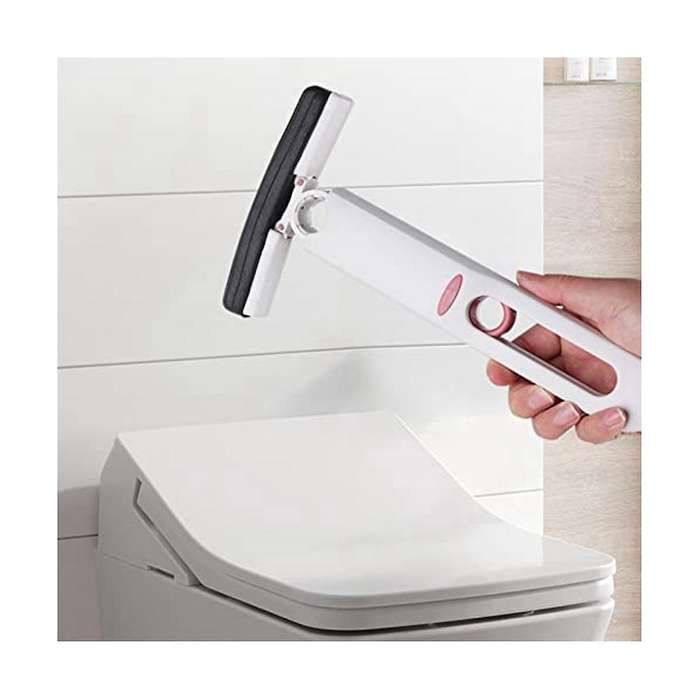 Portable Small Mop, Portable Self Squeeze Mini Mop, Lazy No Hand Wash Strong Absorbent Mop