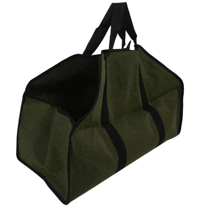 Portable Storage Bag Waterproof Canvas Log Storage Bag Wood Firewood Bag Log Carrier Durable Storage