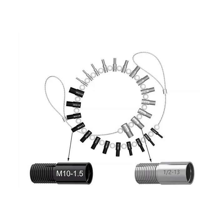Portable Thread Tester Bolt Nut Screw Bolt Nut Screw Checking Checker 26 Male/female Size Gauge Meas