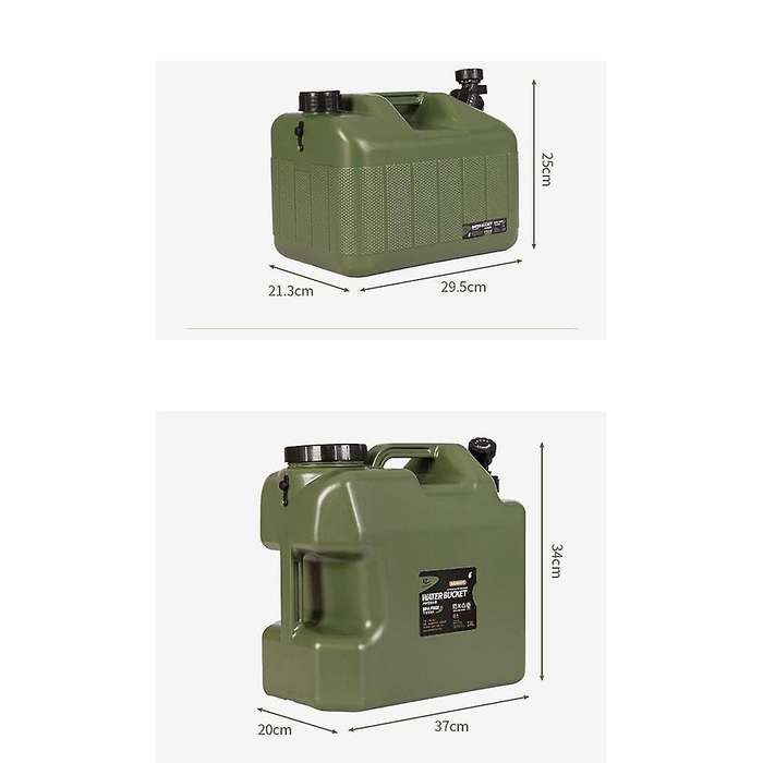 Portable Water Container with Spigot, Water Storage Tank Camp Water Jug for Camping Outdoor Hiking