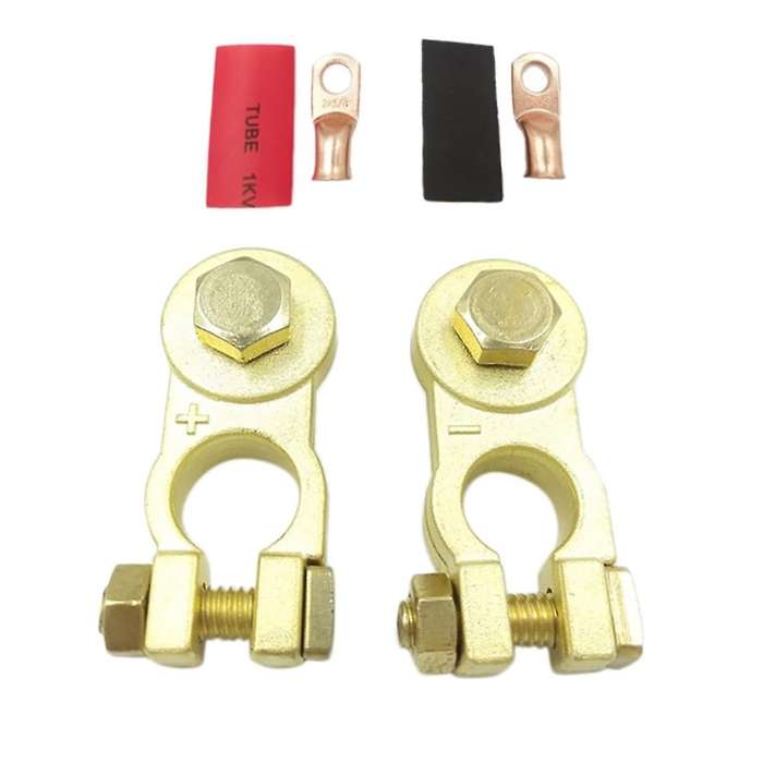 Positive & Negative Battery Terminals Connectors Clamps Terminal Connector Car Van Motorhome D