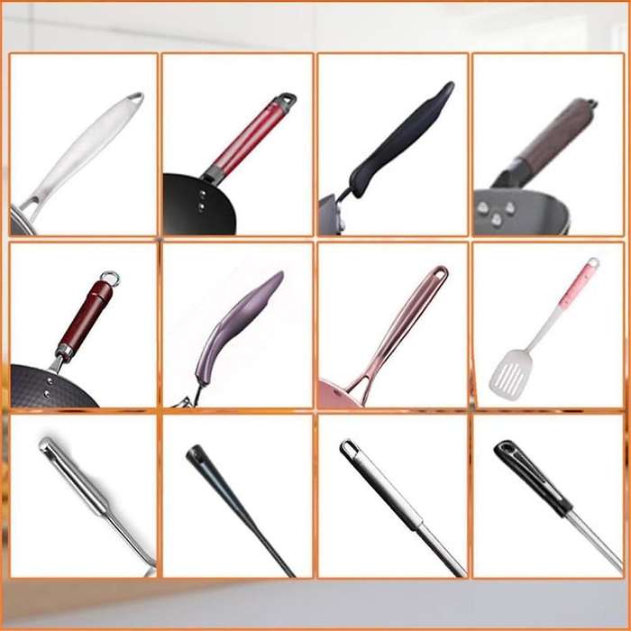 Pot Handle Heat Insulation Silicon Cover-Silicone Thermal Insulation Sleeve, Anti-Scalding Heat Insu