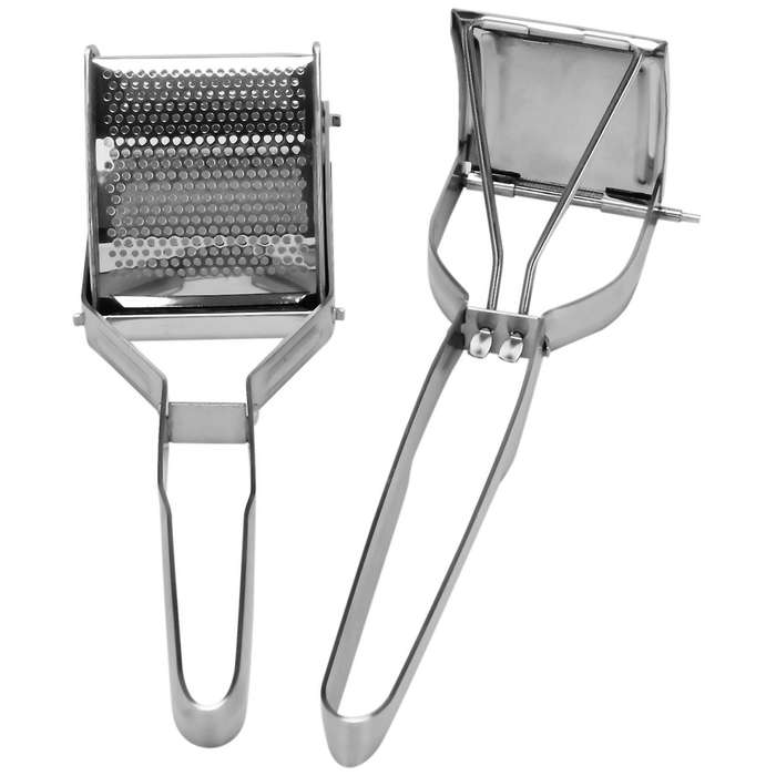 Potato Press Made Of Stainless Steel, Spaetzle Press, Spaghetti Ice Press, Potato Masher, Length 30