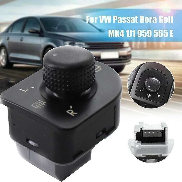 Power Mirror Switch Electric Side Mirror Switch Control Knob Button for Beelte 1J1 959 565E
