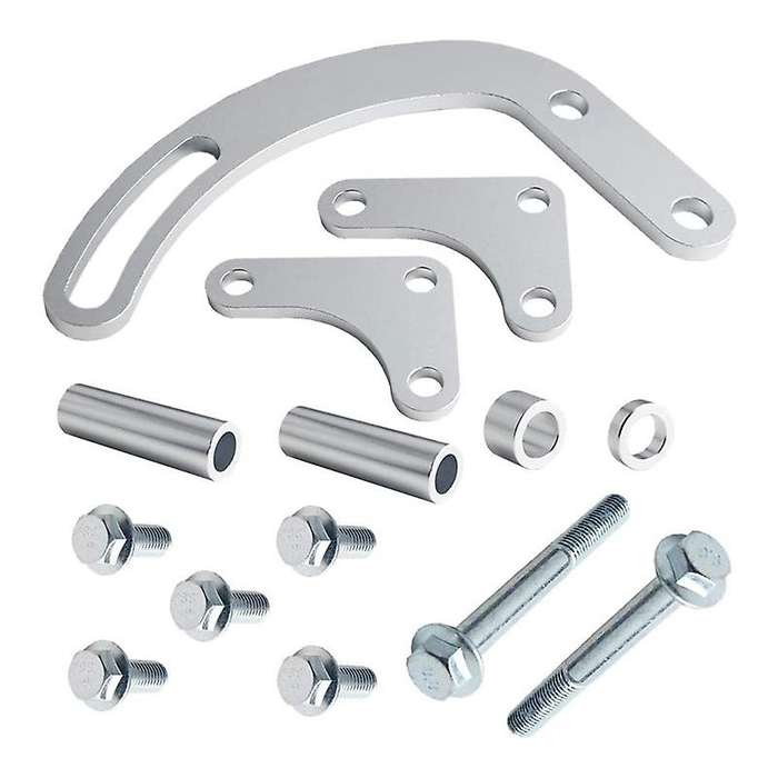 Power Steering Pump Bracket Slotted Adjustable LWP 305 327 383 for 350 Small Block Long Water Pump 5