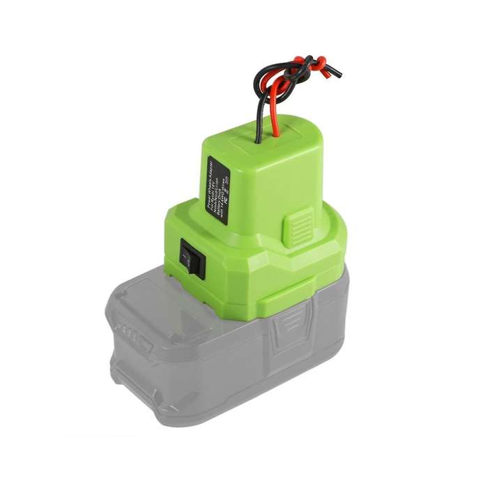 Power Wheel Adapter for 18V Li-NiMH Battery Dock Power Connector 14 AWG DIY Adapter Tool P108 P107 P
