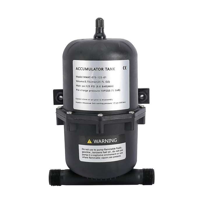 Pressure Tank Water Pump Flow Control 0.75 L 125psi Waterproof for Marine Rv Boat