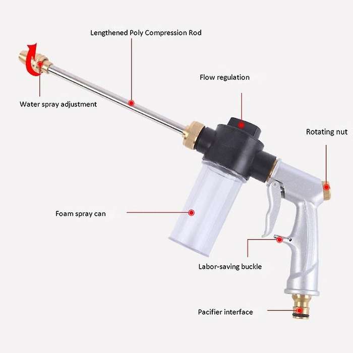 Pressure Washer Car Washer Garden Watering Hose Sprinkler Nozzle Foam Cleaning Water Washer for Gard