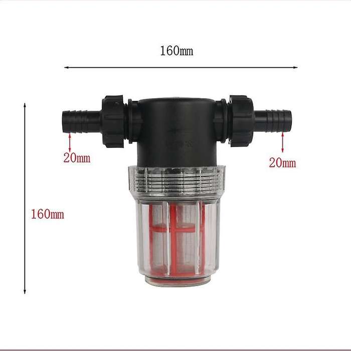 Pressure Washer Water Filter in Line 20mm Hose 100 Mesh Inlet Quick Connect Filter